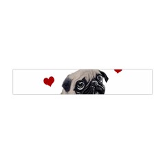 Love Pugs Flano Scarf (mini) by Valentinaart