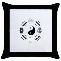 I ching  Throw Pillow Case (Black)