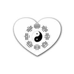 I ching  Rubber Coaster (Heart) 