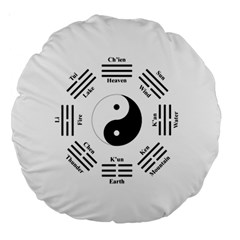 I ching  Large 18  Premium Round Cushions