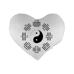 I ching  Standard 16  Premium Heart Shape Cushions