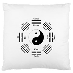 I ching  Large Flano Cushion Case (One Side)