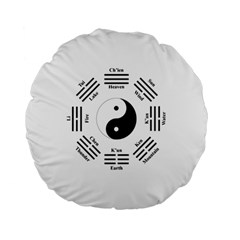 I ching  Standard 15  Premium Flano Round Cushions