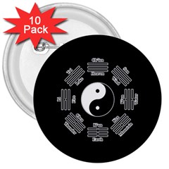 I Ching  3  Buttons (10 Pack)  by Valentinaart