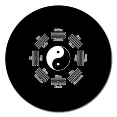 I Ching  Magnet 5  (round) by Valentinaart