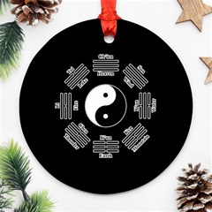 I Ching  Round Ornament (two Sides) by Valentinaart