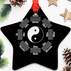 I Ching  Star Ornament (two Sides) by Valentinaart