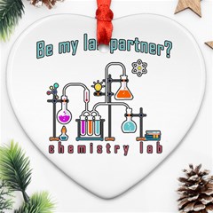 Chemistry Lab Ornament (heart) by Valentinaart