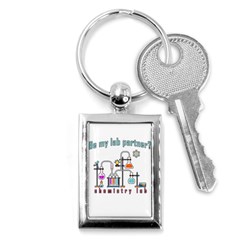 Chemistry Lab Key Chains (rectangle)  by Valentinaart