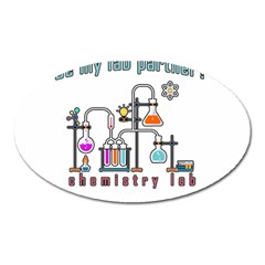 Chemistry Lab Oval Magnet by Valentinaart