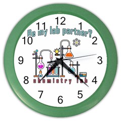 Chemistry Lab Color Wall Clocks by Valentinaart