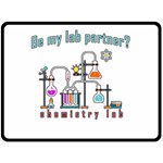 Chemistry lab Fleece Blanket (Large)  80 x60  Blanket Front