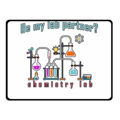 Chemistry Lab Fleece Blanket (small) by Valentinaart