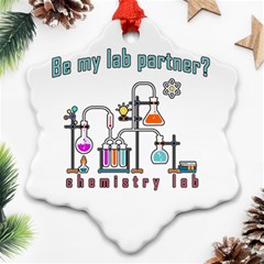 Chemistry Lab Ornament (snowflake) by Valentinaart