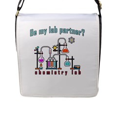 Chemistry Lab Flap Messenger Bag (l)  by Valentinaart