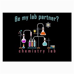 Chemistry Lab Large Glasses Cloth (2-side) by Valentinaart