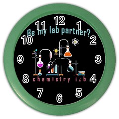 Chemistry Lab Color Wall Clocks by Valentinaart