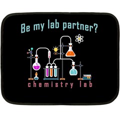 Chemistry Lab Fleece Blanket (mini) by Valentinaart