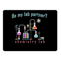 Chemistry Lab Double Sided Fleece Blanket (small)  by Valentinaart