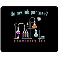 Chemistry Lab Double Sided Fleece Blanket (medium)  by Valentinaart