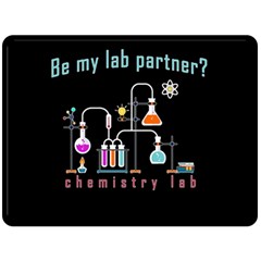 Chemistry Lab Double Sided Fleece Blanket (large)  by Valentinaart