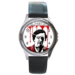 Pablo Escobar  Round Metal Watch by Valentinaart