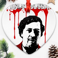 Pablo Escobar  Ornament (heart) by Valentinaart