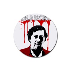 Pablo Escobar  Rubber Coaster (round)  by Valentinaart