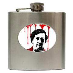 Pablo Escobar  Hip Flask (6 Oz) by Valentinaart