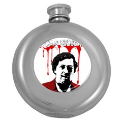 Pablo Escobar  Round Hip Flask (5 Oz) by Valentinaart