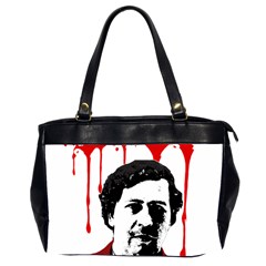 Pablo Escobar  Office Handbags (2 Sides)  by Valentinaart