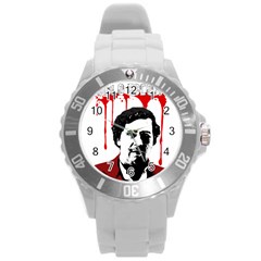 Pablo Escobar  Round Plastic Sport Watch (l) by Valentinaart