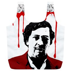 Pablo Escobar  Full Print Recycle Bags (l)  by Valentinaart