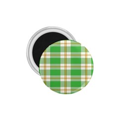 Abstract Green Plaid 1.75  Magnets