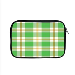 Abstract Green Plaid Apple MacBook Pro 15  Zipper Case