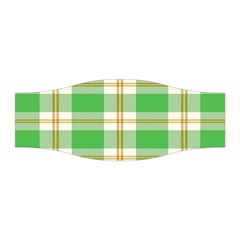 Abstract Green Plaid Stretchable Headband