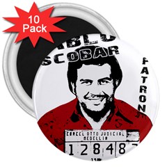 Pablo Escobar  3  Magnets (10 Pack)  by Valentinaart