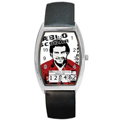 Pablo Escobar  Barrel Style Metal Watch by Valentinaart