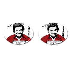 Pablo Escobar  Cufflinks (oval) by Valentinaart