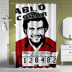 Pablo Escobar  Shower Curtain 48  X 72  (small)  by Valentinaart