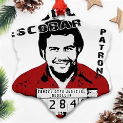 Pablo Escobar  Ornament (snowflake) by Valentinaart