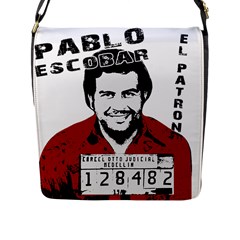 Pablo Escobar  Flap Messenger Bag (l)  by Valentinaart