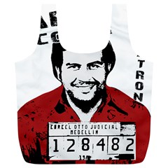 Pablo Escobar  Full Print Recycle Bags (l)  by Valentinaart