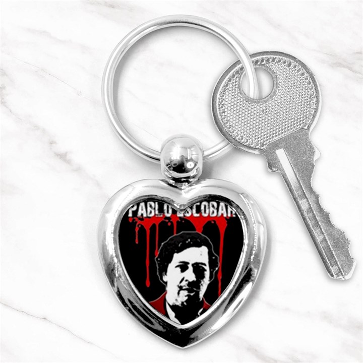 Pablo Escobar  Key Chains (Heart) 