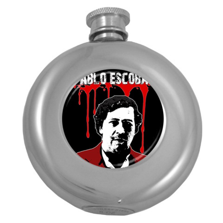 Pablo Escobar  Round Hip Flask (5 oz)