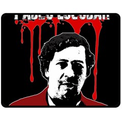 Pablo Escobar  Double Sided Fleece Blanket (medium)  by Valentinaart