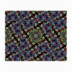 Colorful Floral Collage Pattern Small Glasses Cloth by dflcprints