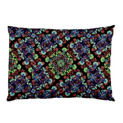 Colorful Floral Collage Pattern Pillow Case by dflcprints