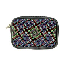 Colorful Floral Collage Pattern Coin Purse by dflcprints