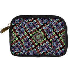 Colorful Floral Collage Pattern Digital Camera Cases by dflcprints